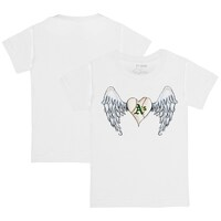 Youth Tiny Turnip White Oakland Athletics Angel Wings T-Shirt