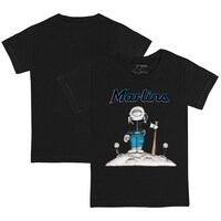 Youth Tiny Turnip Black Miami Marlins Astronaut T-Shirt