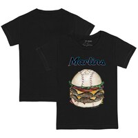Youth Tiny Turnip Black Miami Marlins Burger T-Shirt