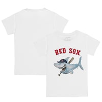Youth Tiny Turnip White Boston Red Sox Shark Logo T-Shirt