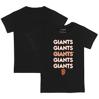 Youth Tiny Turnip Black San Francisco Giants Stacked T-Shirt
