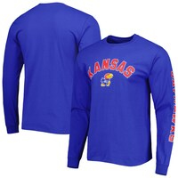 Men's Kansas Jayhawks Royal Wordmark Long Sleeve T-Shirt