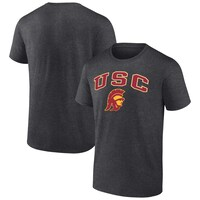 Men's Fanatics Branded Heather Charcoal USC Trojans Campus T-Shirt