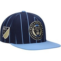 Men's Mitchell & Ness Navy Philadelphia Union Team Pin Snapback Hat