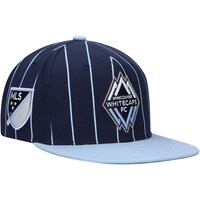 Men's Mitchell & Ness Navy Vancouver Whitecaps FC Team Pin Snapback Hat