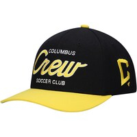 Men's Mitchell & Ness Black Columbus Crew Team Script 2.0 Stretch Snapback Hat