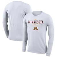 Nike  White Minnesota Golden Gophers 2023 On Court Bench Long Sleeve T-Shirt