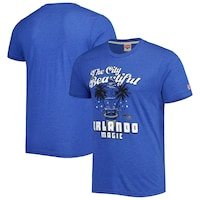 Unisex Homage Royal Orlando Magic Hometown Hyper Local Tri-Blend T-Shirt