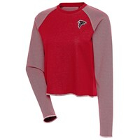 Women's Antigua Red/White Atlanta Falcons Play Long Sleeve T-Shirt