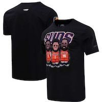 Men's Pro Standard Devin Booker, Kevin Durant, Chris Paul Black Phoenix Suns Multi Lineup T-Shirt