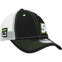 Men's New Era  Black/White Ty Gibbs A-Frame 9FORTY Trucker Snapback Hat
