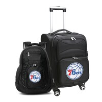MOJO Black Philadelphia 76ers Softside Carry-On & Backpack Set