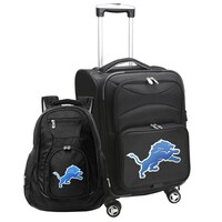 MOJO Black Detroit Lions Softside Carry-On & Backpack Set