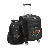 MOJO Black Minnesota Wild Softside Carry-On & Backpack Set