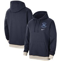 Men's Nike  Navy North Carolina Tar Heels Campus Retro Fleece Pullover Hoodie