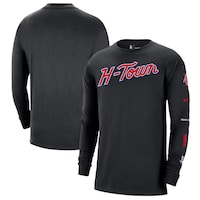 Men's Nike Black Houston Rockets 2023/24 City Edition Max90 Expressive Long Sleeve T-Shirt
