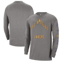 Men's Nike Charcoal Los Angeles Lakers 2023/24 City Edition Max90 Expressive Long Sleeve T-Shirt