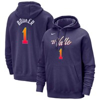 Men's Nike Devin Booker Purple Phoenix Suns 2023/24 City Edition Name & Number Pullover Hoodie