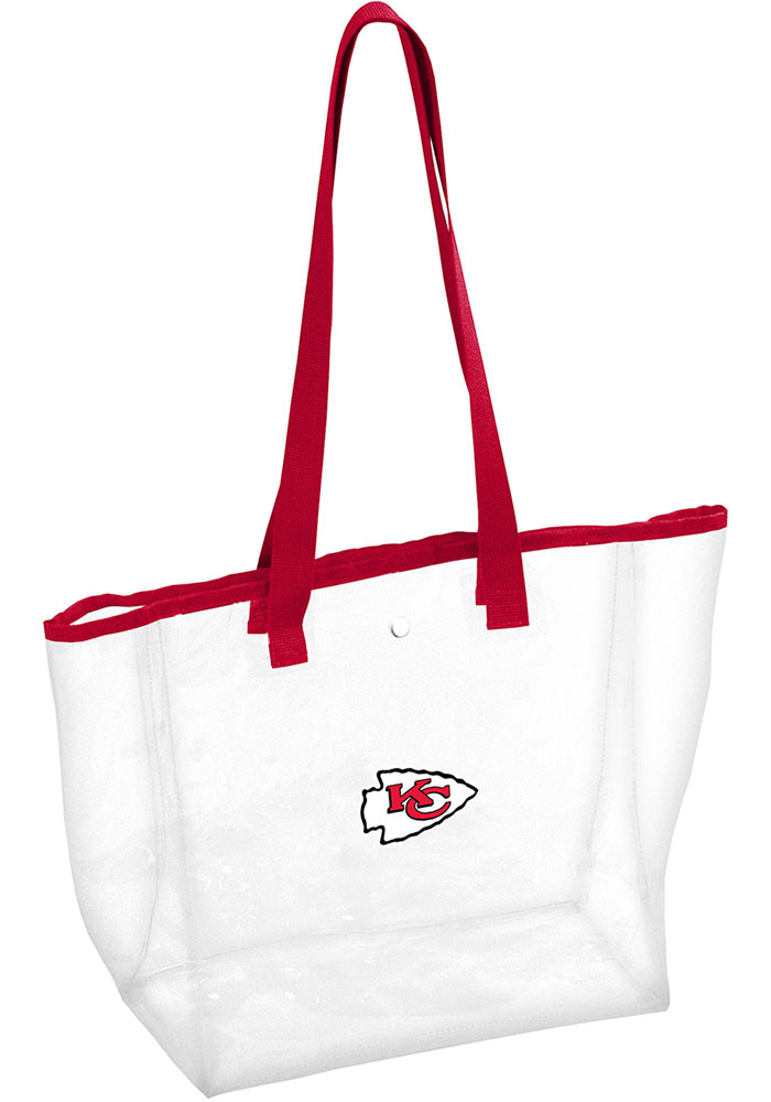 Kansas City Chiefs Tote Stadium Womens Clear Tote, Red, Size NA