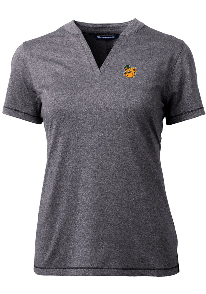 Cutter and Buck Baylor Bears Womens Grey Forge Blade Short Sleeve T-Shirt, Grey, 96% POLYESTER/4% SPANDEX, Size XS