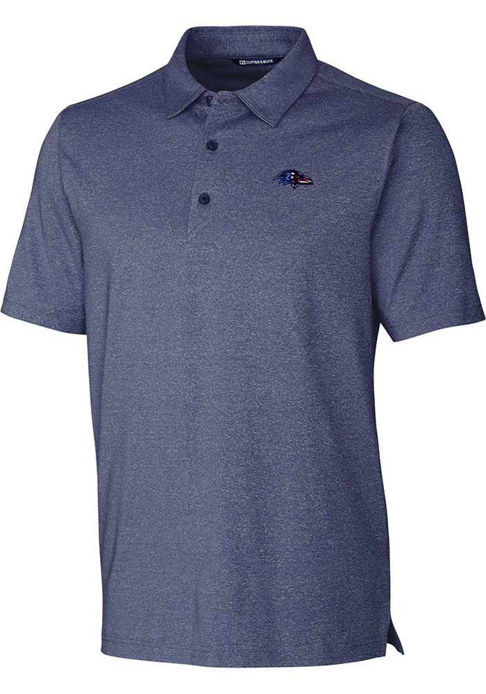 Cutter and Buck Baltimore Ravens Mens Blue Forge Short Sleeve Polo, Blue, 96% POLYESTER/4% SPANDEX, Size XL