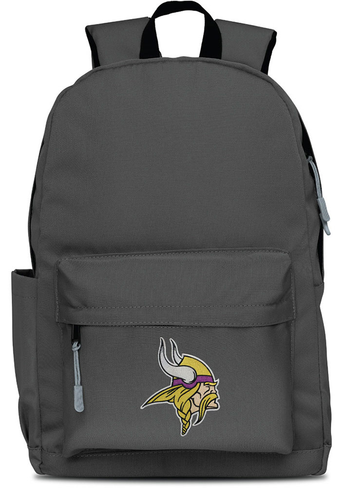 Mojo Minnesota Vikings Grey Campus Laptop Backpack, Grey, Size NA