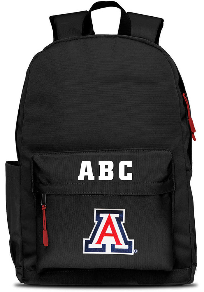 Arizona Wildcats Black Personalized Monogram Campus Backpack, Black, Size NA