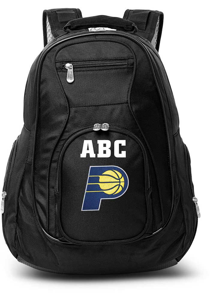 Indiana Pacers Black Personalized Monogram Premium Backpack, Black, Size NA
