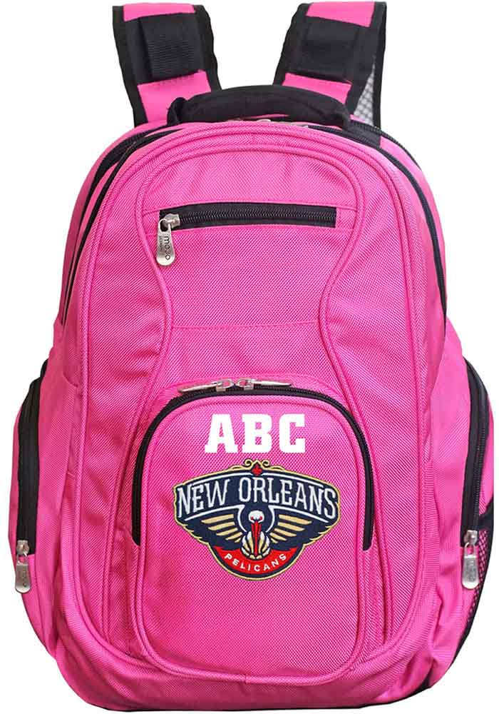 New Orleans Pelicans Pink Personalized Monogram Premium Backpack, Pink, Size NA