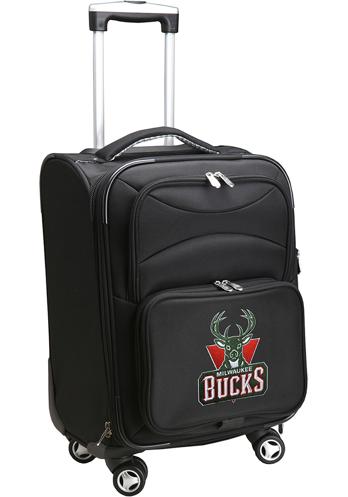 Milwaukee Bucks Black 20 Softsided Spinner Luggage, Black