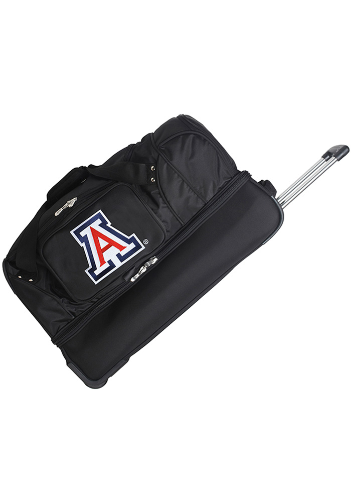 Arizona Wildcats Black 27 Rolling Duffel Luggage, Black