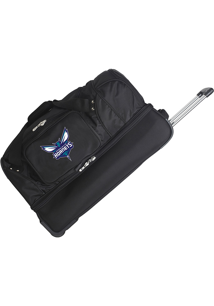 Charlotte Hornets Black 27 Rolling Duffel Luggage, Black