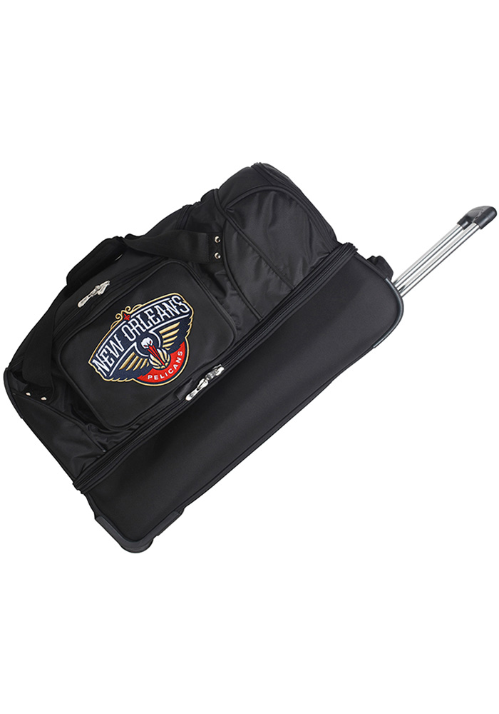 New Orleans Pelicans Black 27 Rolling Duffel Luggage, Black