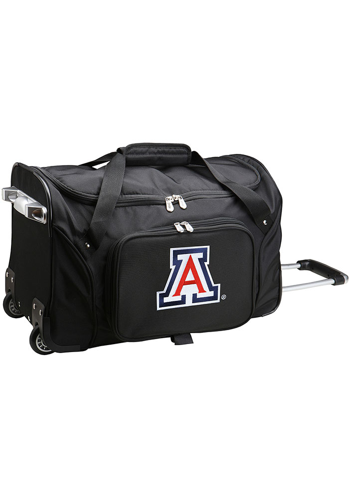 Arizona Wildcats Black 22 Rolling Duffel Luggage, Black