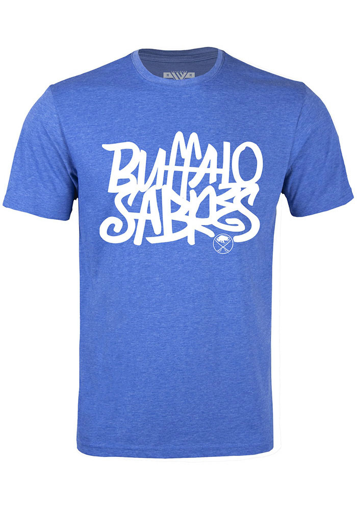 Levelwear Buffalo Sabres Blue Richmond Short Sleeve T Shirt, Blue, 65% POLYESTER / 35% COTTON, Size XL