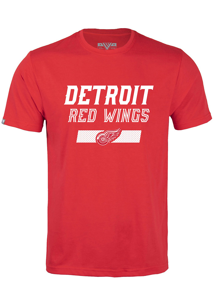 Levelwear Detroit Red Wings Red Richmond Short Sleeve T Shirt, Red, 65% POLYESTER / 35% COTTON, Size S