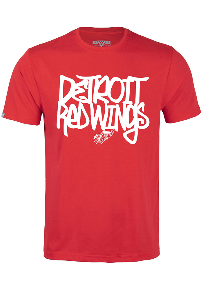 Levelwear Detroit Red Wings Red Richmond Short Sleeve T Shirt, Red, 65% POLYESTER / 35% COTTON, Size M