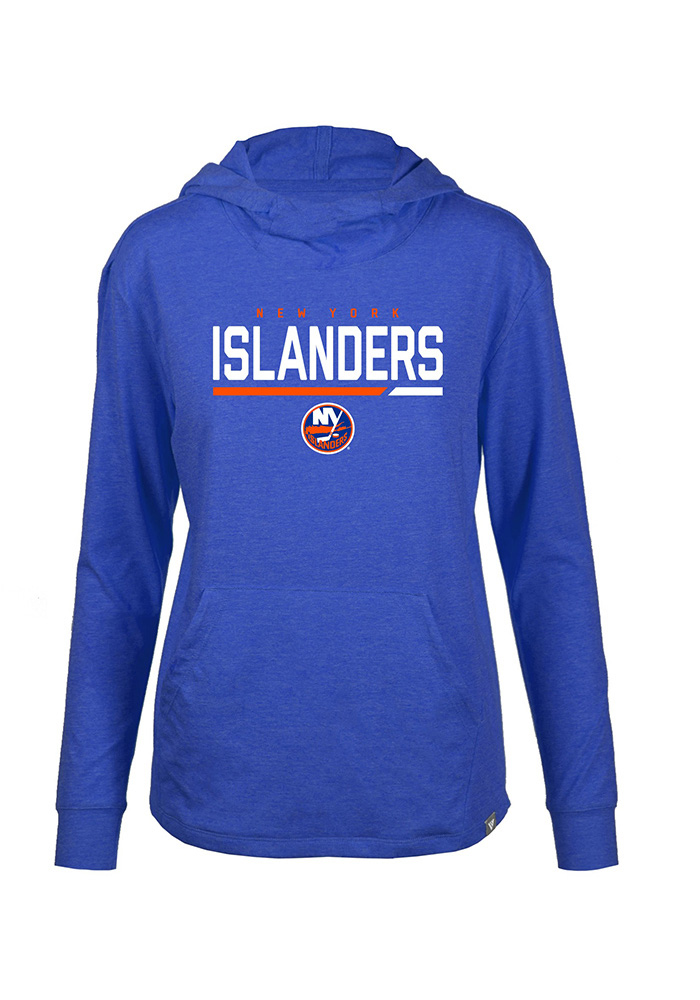 Levelwear New York Islanders Womens Blue Vivid Hooded Sweatshirt, Blue, 65% POLYESTER / 35% COTTON, Size XL