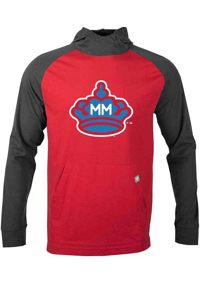 Levelwear Miami Marlins Mens Red City Connect Uproar Long Sleeve Hoodie, Red, 65% POLYESTER / 35% COTTON, Size L