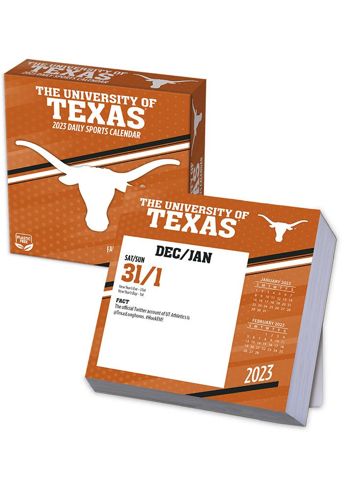 Texas Longhorns Boxed Daily 2023 Calendar, Size NA