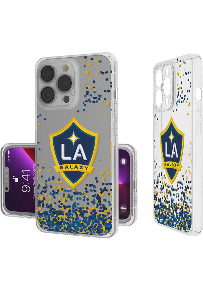 LA Galaxy iPhone Confetti Phone Cover, White