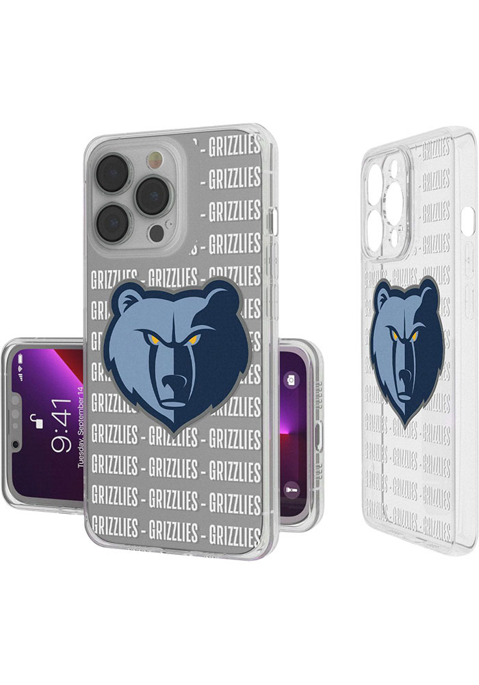 Memphis Grizzlies iPhone Blackletter Phone Cover, White